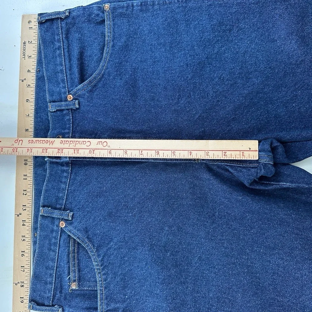 Vintage Lee Riders Jeans Mens Fits 39x32 Medium Blue Denim Union‎ Made In USA